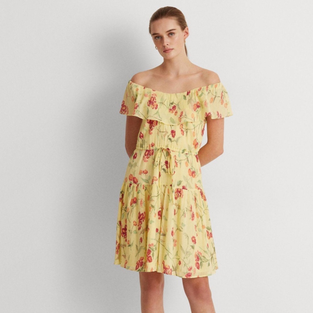 Ralph Lauren Yellow Floral Dress